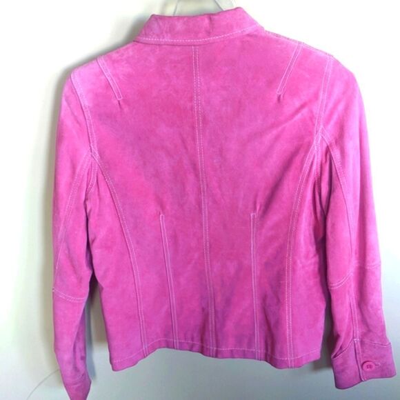 Vintage Pink 🩷 Suede Jacket by John Paul Richard - Picture 6 of 12